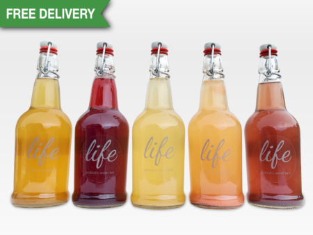 LIFE | 5-Pack Water Kefir (FREE DELIVERY)